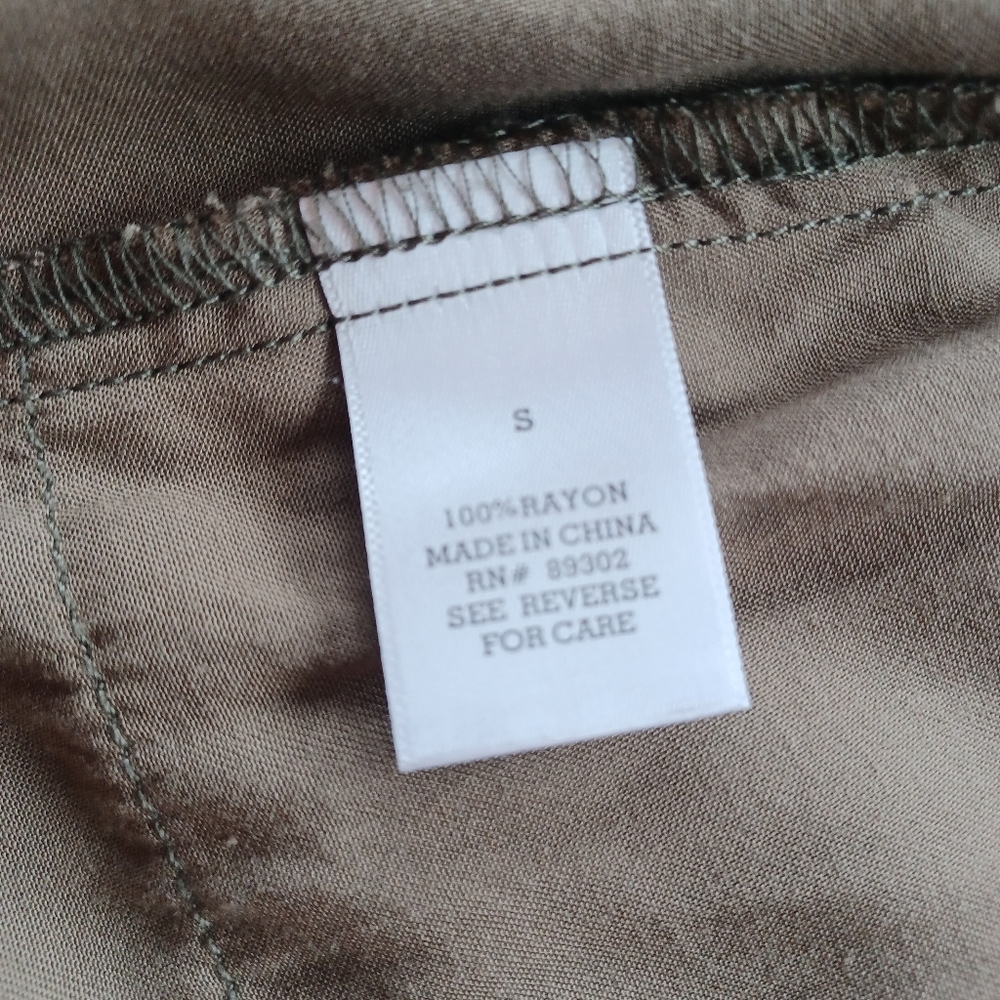 {Altar'd State} Olive Green Drawstring Vest - Picture 7 of 8